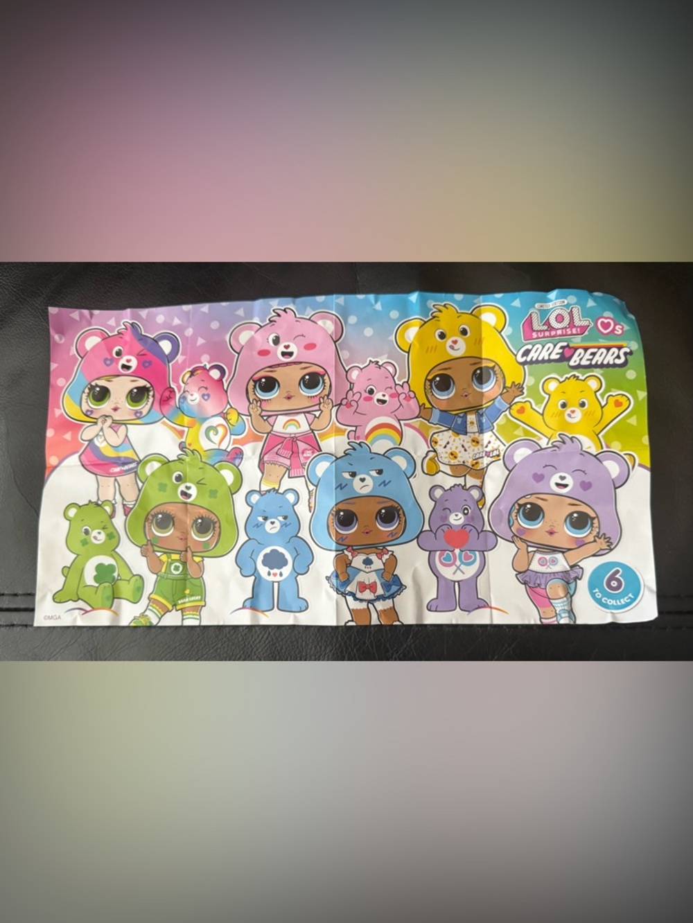 L.O.L. Surprise! Care Bears Characters Playmat - Pink Blue Yellow Green Purple